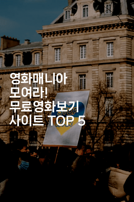 영화매니아 모여라! 무료영화보기 사이트 TOP 5