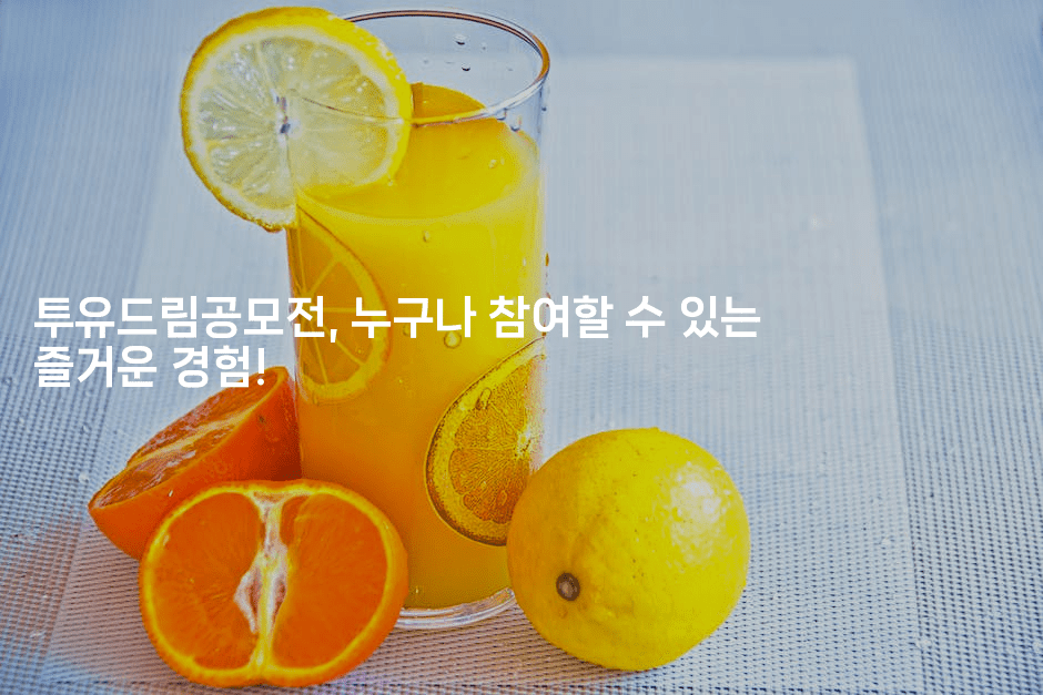 투유드림공모전, 누구나 참여할 수 있는 즐거운 경험!2-시네린