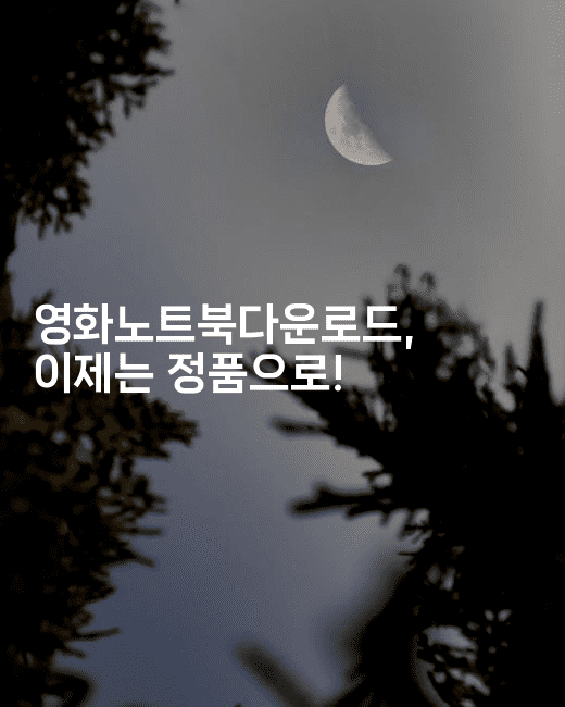 영화노트북다운로드, 이제는 정품으로!2-시네린