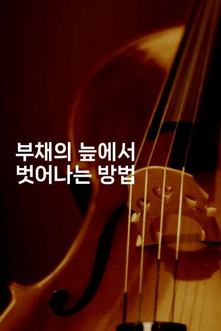 부채의 늪에서 벗어나는 방법-시네린