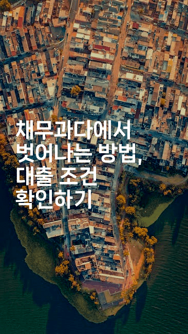 채무과다에서 벗어나는 방법, 대출 조건 확인하기-시네린